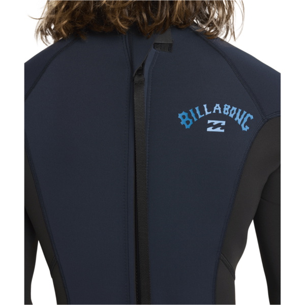 2026 Billabong Herre Absolute 3/2mm Flatlock Back Zip Våddragt 24AW211601 - Ocean